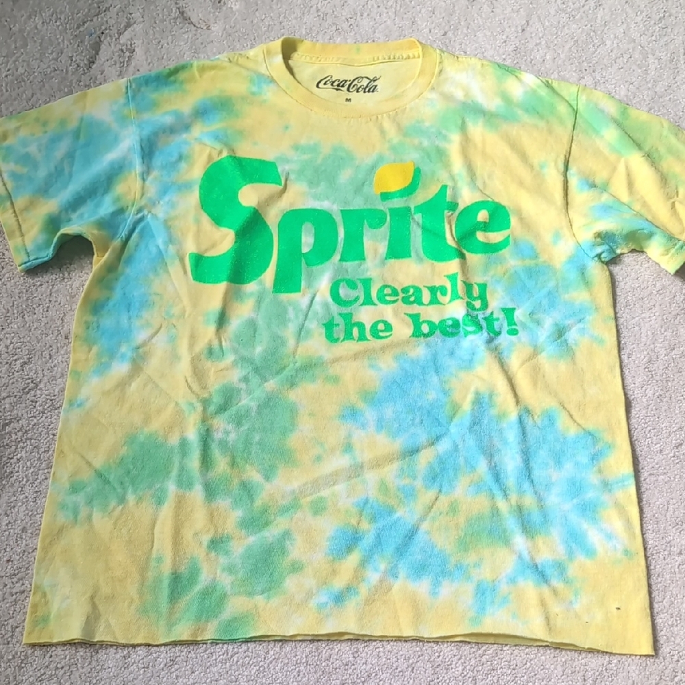 Sprite Adult Tie-Dye T-Shirt - Yellow,Green, and Blue